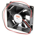 Axial Fan, Square, 12V DC, - Phase, PBT Plastic, 3 5/8 in W.