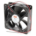 Axial Fan, Square, 24V DC, - Phase, PBT Plastic, 4 11/16 in W.