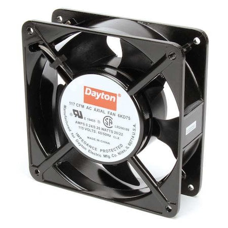 Axial Fan, Square, 115V AC, 1 Phase, Cast Aluminum, 4 11/16 in W.
