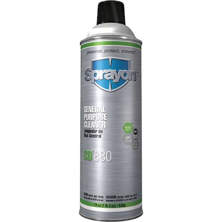 All Purpose Cleaner, Aerosol Can, 19 oz, Unscented, 12 PK