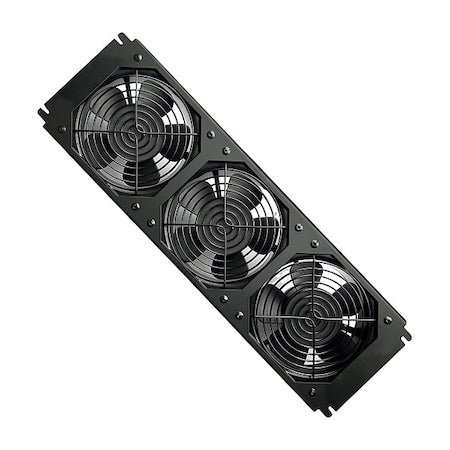 Fan Strip, 330 CFM, 115V AC, Steel, 16 1/2 in W.