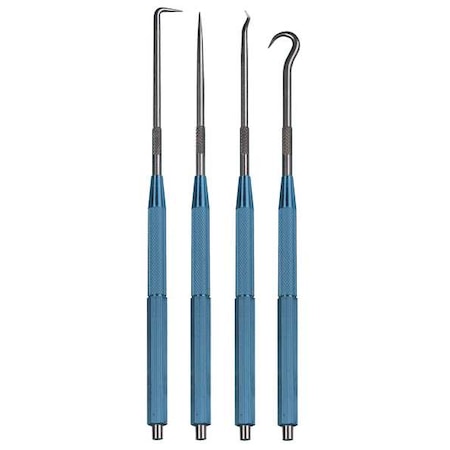 Scriber/Pick Set, Magnetic Handle, 4Pc