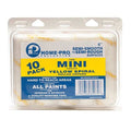Mini Paint Roller Cover, 4 in, 1/2 in Nap, Perlon, 10 PK