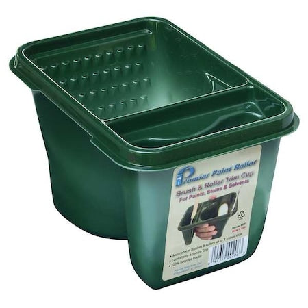 PET Recycled Plastic Paint Bucket, 1 pt, 5 1/2" L, 4 1/2" D, 7 1/2" W