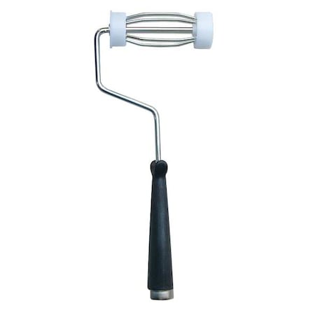 Paint Roller Frame, 4 Wire Cage, Plastic Handle, 4" Rollers