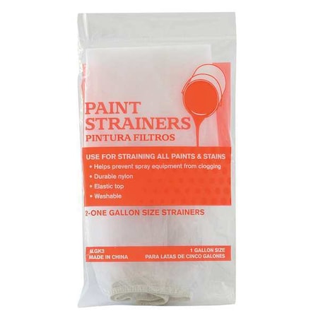 Reusable Paint Strainer, 12x12-1/2 In, PK2