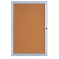 Enclosed Cork Bulletin Board 24"x36", 1 Door