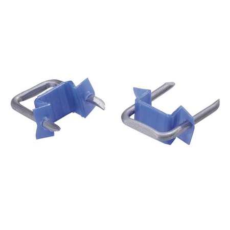 Cable Staples, Plastic, Steel, 500 PK
