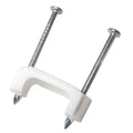 Cable Staples, Plastic, Steel, 250 PK