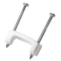 Cable Staples, Plastic, Steel, 500 PK