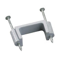 Cable Staples, Plastic, Steel, 50 PK