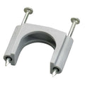 Cable Staples, Plastic, Steel, 4 PK