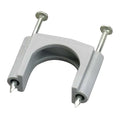 Cable Staples, Plastic, Steel, 5 PK