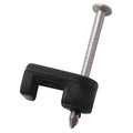 Cable Staples, Plastic, Steel, 25 PK