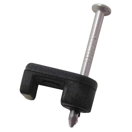 Cable Staples, Plastic, Steel, 25 PK