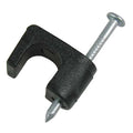Cable Staples, Plastic, Steel, 50 PK