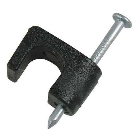 Cable Staples, Plastic, Steel, 50 PK