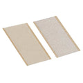 Reclosable Fastener Shapes, Acrylic Adhesive, 2 in, 1 in W, White, 100 PK