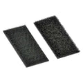 Reclosable Fastener Shapes, Acrylic Adhesive, 2 in, 1 in W, Black, 100 PK