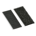 Reclosable Fastener Shapes, Rubber Adhesive, 3 in, 1 in W, Black, 100 PK