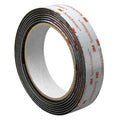 Reclosable Fastener, Rubber Adhesive, 15 ft, 1 in W, Black