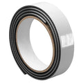 Reclosable Fastener, Rubber Adhesive, 30 ft, 1 in W, Black