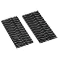 Reclosable Fastener Shapes, Rubber Adhesive, 3 in, 1 in W, Black, 100 PK