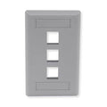 Wall Plate, 3 Port