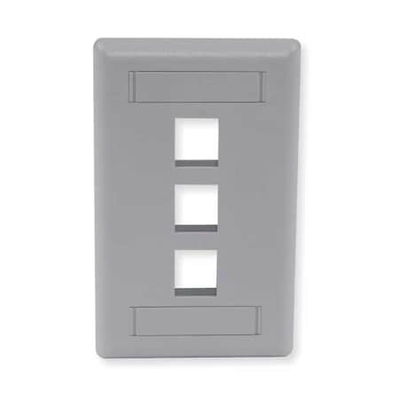 Wall Plate, 3 Port
