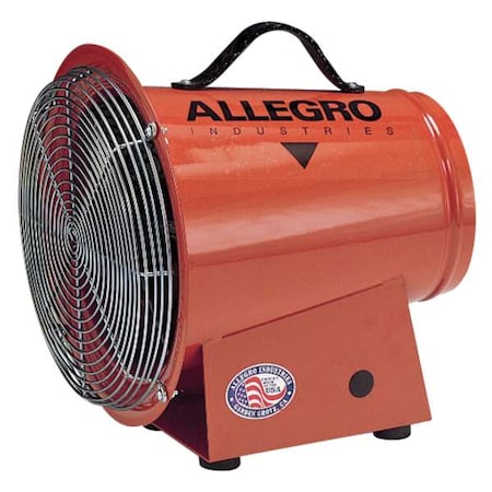 Confined Space Fan, Orange, 13 5/8" W