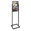 Sign Holder, Pedestal, 14x22, Alum, Black