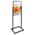 Sign Holder, Pedestal, 22x28, Alum, Black