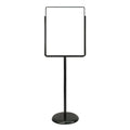 Sign Holder, Pedestal, 22x28, Metal, Black