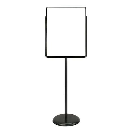 Sign Holder, Pedestal, 22x28, Metal, Black