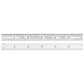 Flexible Steel Rule, 6 L x1/2 In W, Chrome