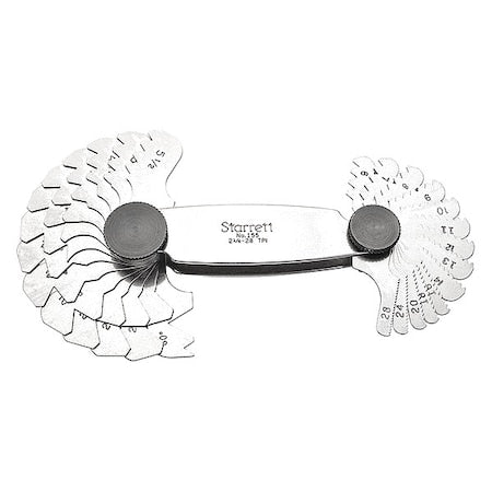 Thread Pitch Gauge Set, Thread Ang 60 deg