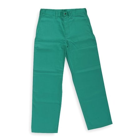 Flame-Retardant Treated Cotton Pants, Green, 3XL