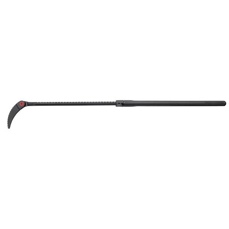 Extendable Indexable Pry Bar, Wedge End, 48 in Overall Length, 7/8 in Bar Width, 6 in End Width