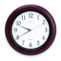 14" Analog Quartz Wall Clock, Burgundy