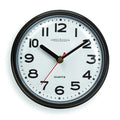 7" Analog Quartz Wall Clock, Black