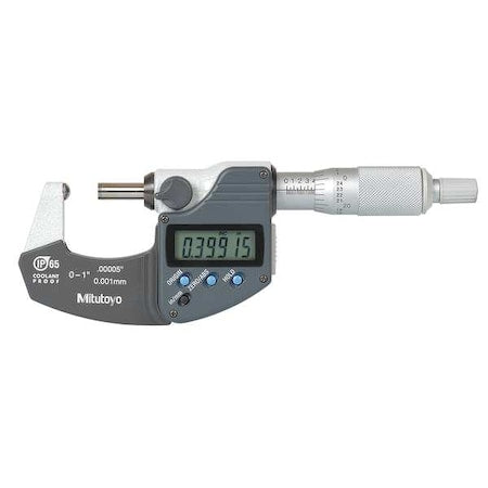 Digital Micrometer, 0 to 1 In, SPC