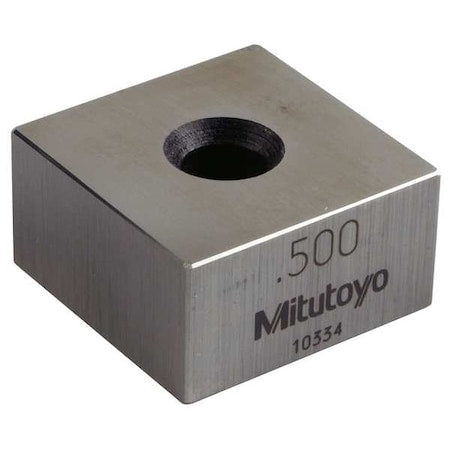 Gage Block, Square, Steel, 0.500 In, ASME 0