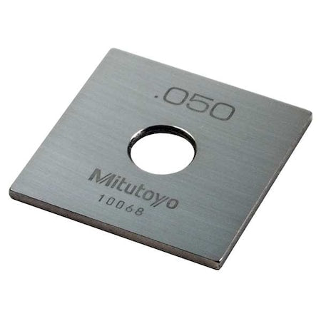 Gage Block, Square, Steel, 0.050 In, ASME 0