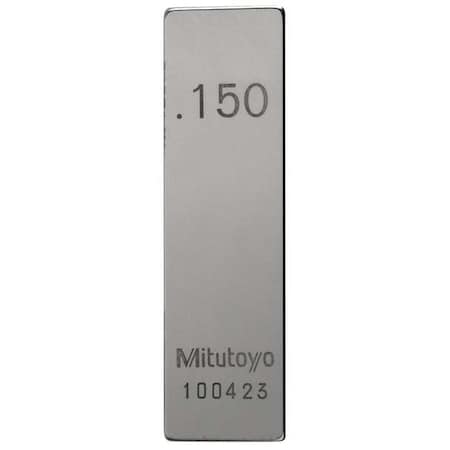 Gage Block, Rect, Steel, 0.150 In, ASME 0