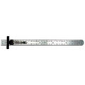 Pocket Rule, Stl, Inch, 32nds, 64ths, 6 In L