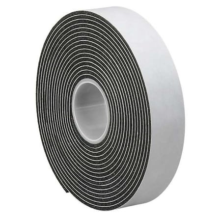 Foam Tape, 125 mil Thick, vinyl, Black