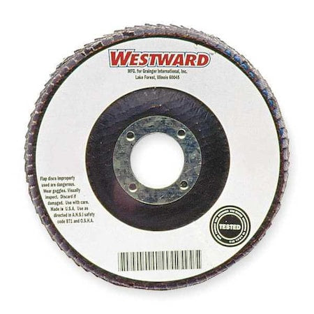 Flap Disc, Type 27, 4" dia., 40 Grit