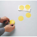 Floor Marking Tape, vinyl, Solid, Yellow, 2 in W., 4 mil Thickness, 500 PK