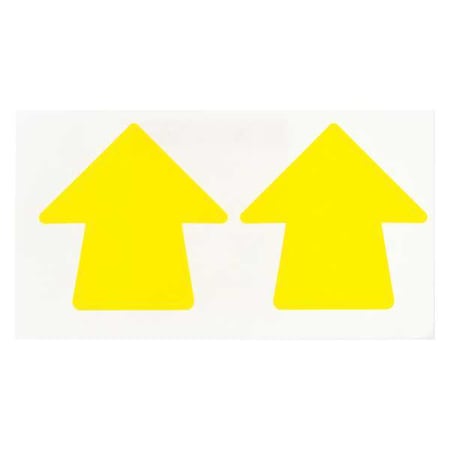 Floor Marking Tape, vinyl, Solid, Yellow, 2 in W., 4 mil Thickness, 100 PK