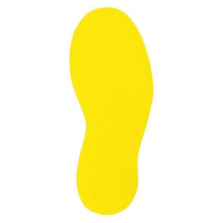 Floor Marking Tape, vinyl, Solid, Yellow, 2 in W., 4 mil Thickness